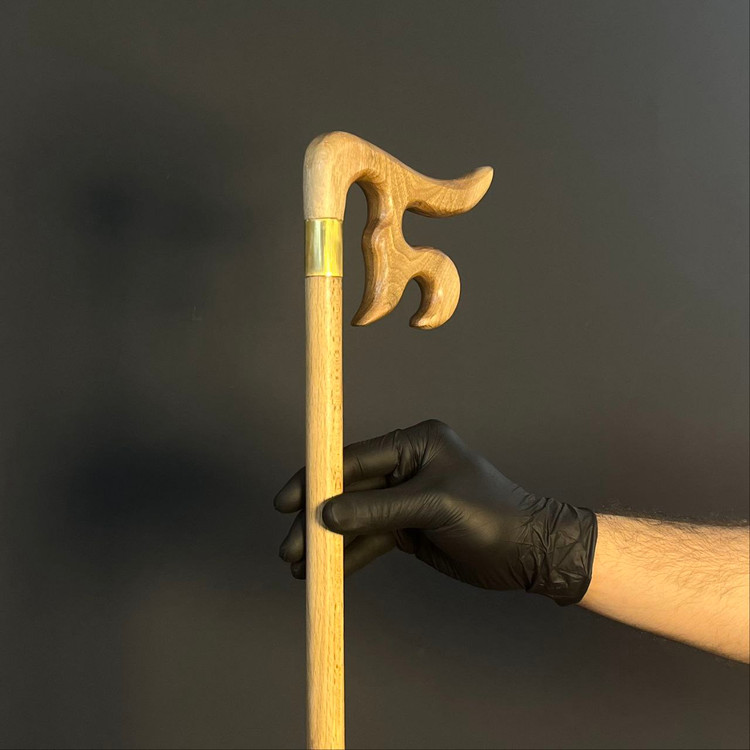 «نوک برنجی براق در انتهای عصا حضرت علی علیهالسلام»