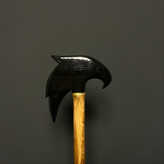 عصا مدل لومانا با دستهای پیکری و رزین مشکی براق