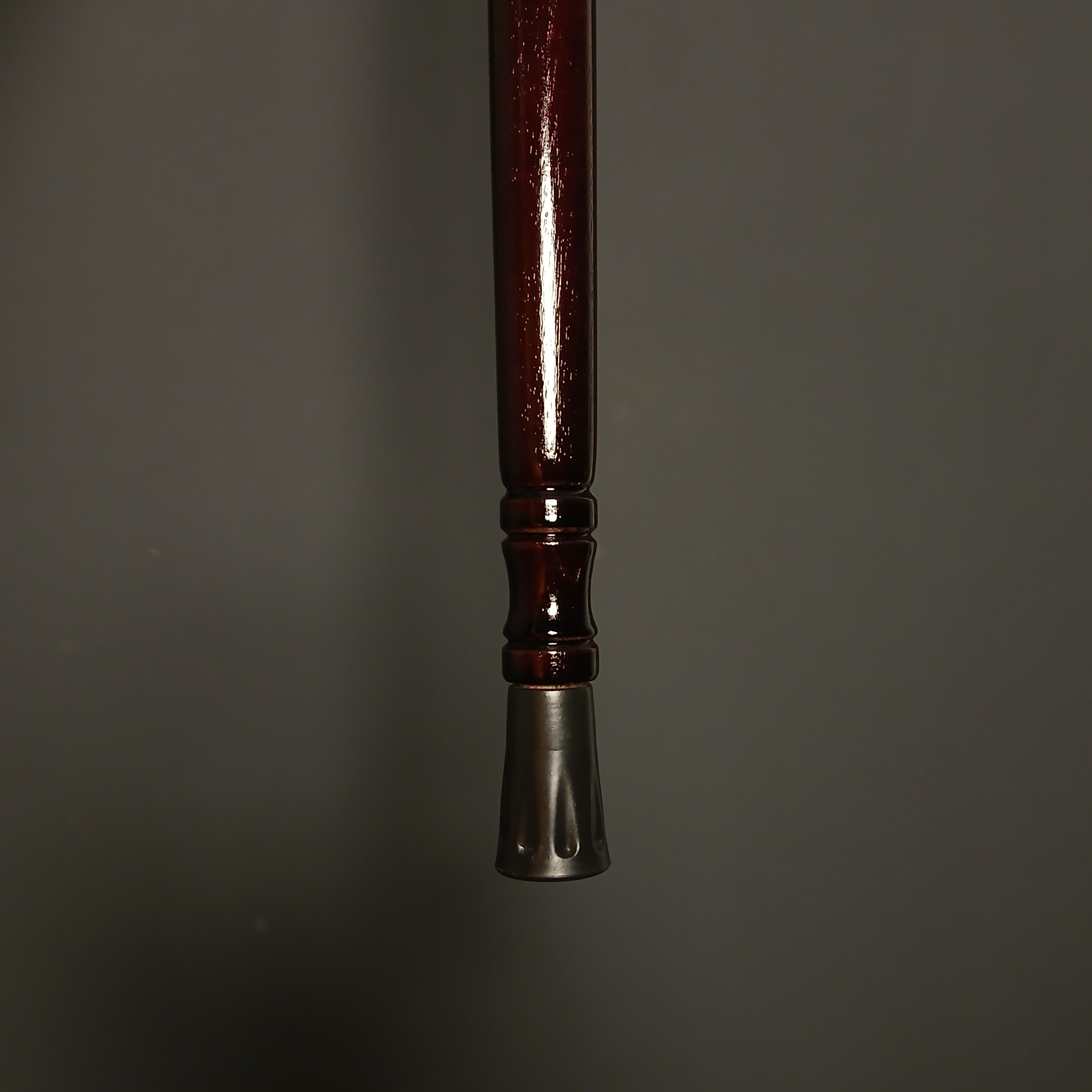 جزئیات لوکس عصا کاویان با نشان فلزی تزئینی روی بدنه و ترکیب اصالت و زیبایی