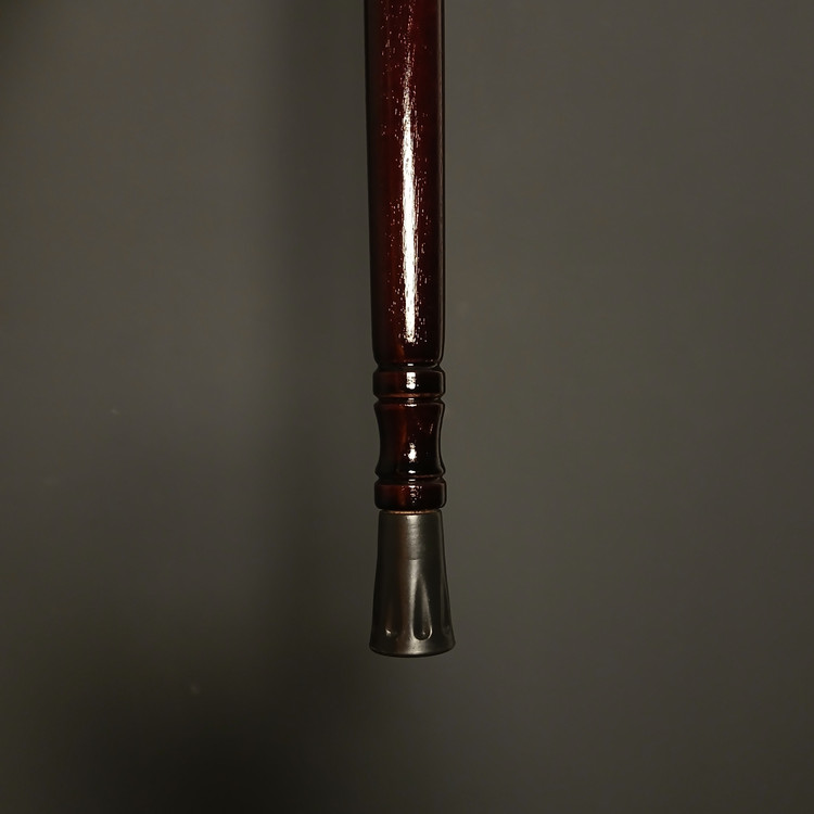 جزئیات لوکس عصا کاویان با نشان فلزی تزئینی روی بدنه و ترکیب اصالت و زیبایی