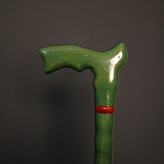 عکس دستهی چوب گردوی دست ساز عصا مدل مروا