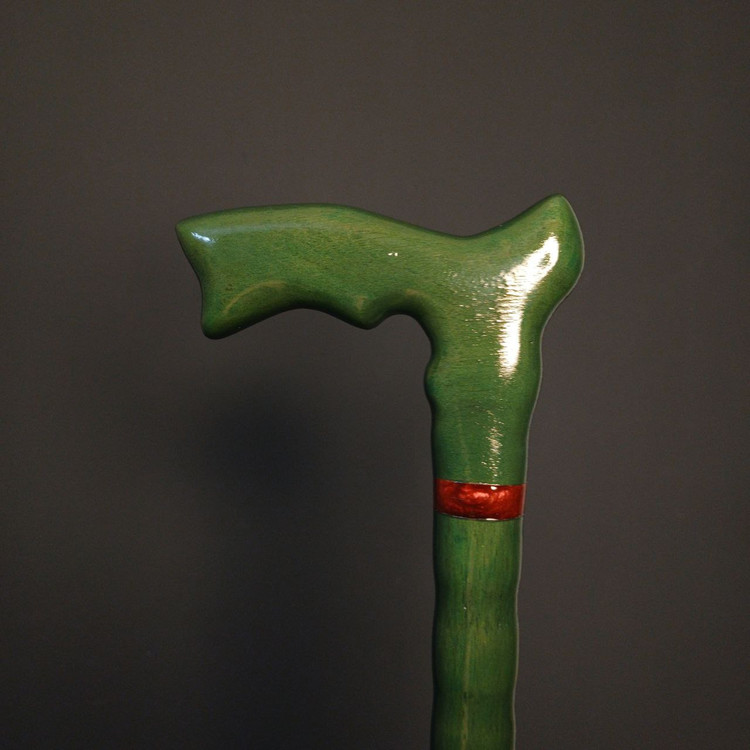 عکس دستهی چوب گردوی دست ساز عصا مدل مروا