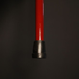 «بافت رگهدار چوب راش گرجستان با پوشش لاک قرمز گیلاسی — پرداخت شفاف و براق.»