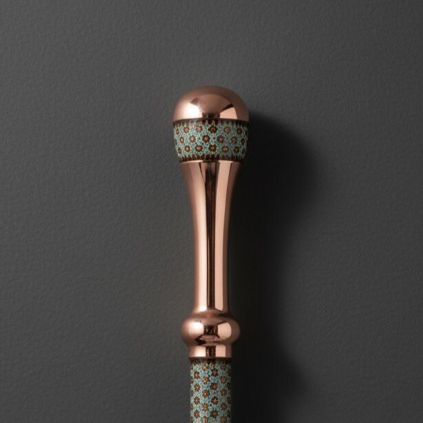 عصای مس و خاتم لوکس ساخت برند عصاخان – طراحی دست‌ساز ایرانی