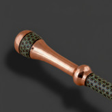 عصای خاص با ترکیب فلز مس و هنر خاتم – دستساز و کلکسیونی