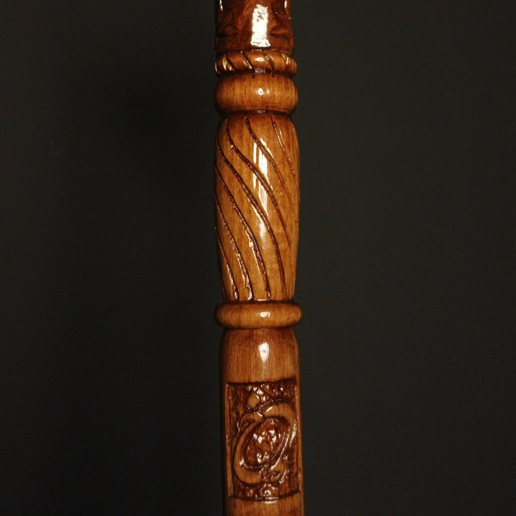 عصای لوکس رخش روی زمینه تیره — مناسب استایلهای رسمی و کلکسیونی.