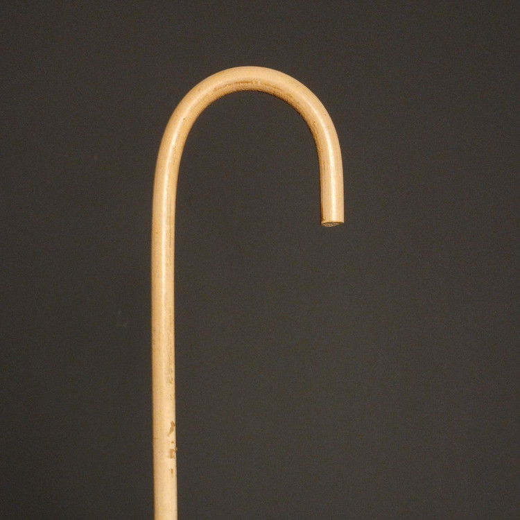 دستهٔ عصا خیزران کد 01 — بافت طبیعی خیزران و پرداخت براق — محصول دستساز عصاخان