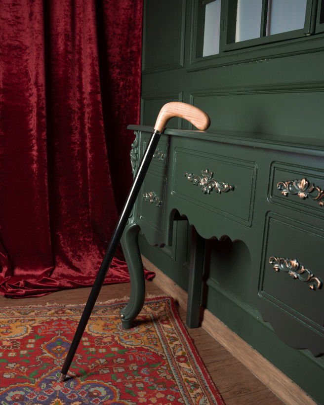 عصا مدل سپهر ساخته شده از چوب افرا با حلقه استیل